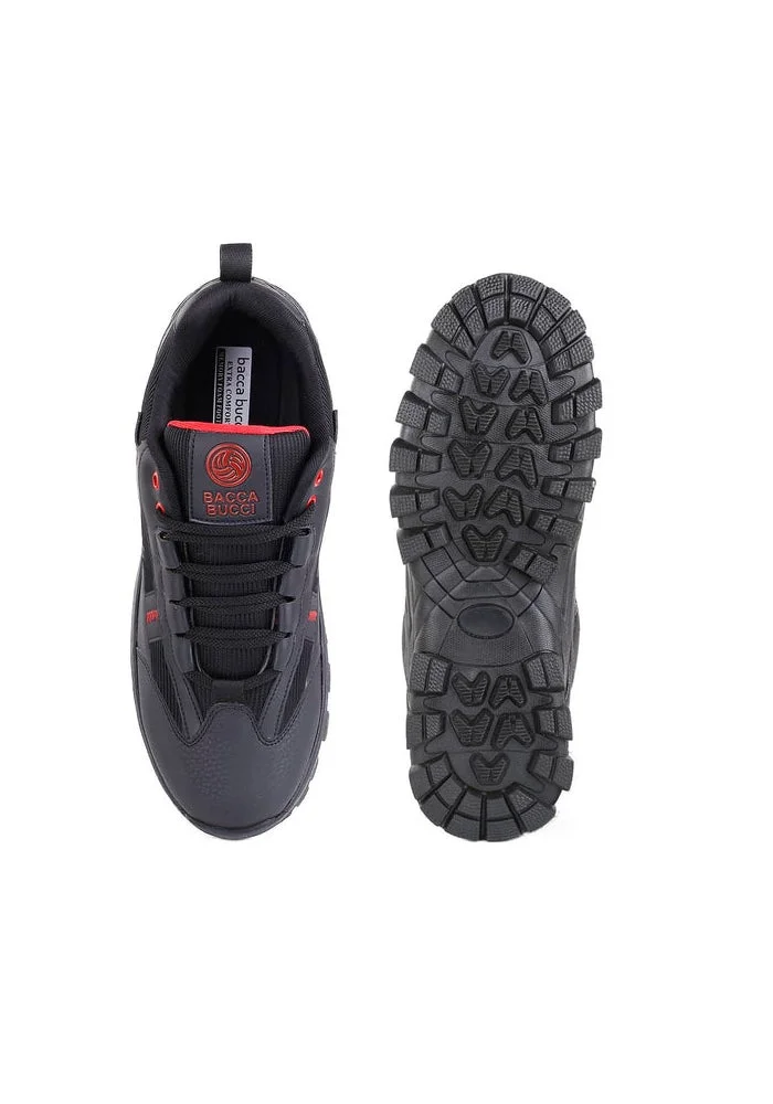 Bacca Bucci Black FOREST Low-Top Hiking Boots for Men | Best Price UAE